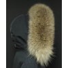 Kožešinový lem na kapuci z finského mývalovce - 3003 NATUR