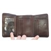 Hnědá kožená peněženka Cosset 4499 Komodo