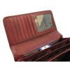 Tmavě červená kožená peněženka Cosset 4467 Komodo
