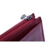 Veľká kožená peňaženka na zips Cosset 4513 Komodo tmavo červená