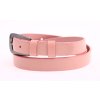 Dámský úzký kožený opasek Špongr 2016 růžový