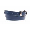 Dámsky úzky kožený opasok Špongr 2020 modrý