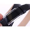 Pánský kožený opasek Penny Belts 3509 s plnou sponou AUTOMAT černý (Délka opasku = obvod pasu (cm) 95 cm)