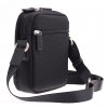 Extra malá pánská taštička přes rameno Hexagona 291329 černá nylonová s koženými doplňky