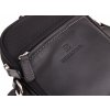 Extra malá pánská taštička přes rameno Hexagona 291329 černá nylonová s koženými doplňky