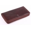 Veľká dámska kožená peračníková peňaženka Cosset 4492 Komodo hnedá
