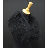 kožešinový límec z tibetské ovce černý
