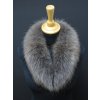 Kožešina na kapuci z finského mývalovce - 4029  SMOKE šedohnědý