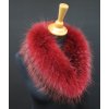 Kožešinový lem na kapuci z finského mývalovce 4085 RED