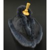 Kožešinový límec z lišky L220 antracitový