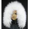 Kožešinový lem / límec na kapuci z finského mývalovce - 4001 White Excellence