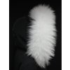 Kožešinový lem / límec na kapuci z finského mývalovce - 4001 White Excellence
