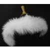 Kožešinový lem / límec na kapuci z finského mývalovce - 4002 White Excellence