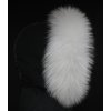 Kožešinový lem / límec na kapuci z finského mývalovce - 4002 White Excellence