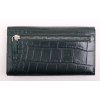 Dámská kožená peněženka Segali 910199125 tmavě zelená krokodýlí kůže