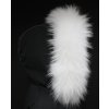 Kožušinový lem / golier na kapucni z fínskeho mývala - 4011 White Excellence
