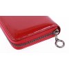 Velká dámská kožená peněženka Carmelo 2111F vínově červená