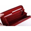 Velká dámská kožená peněženka Carmelo 2111F vínově červená