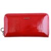 Velká dámská kožená peněženka Carmelo 2111F vínově červená
