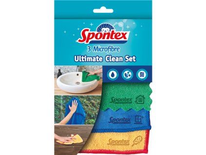 Spontex Ultimate Clean Set utierky z mikrovlákna 3 ks