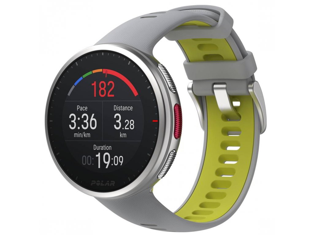 Hodinky POLAR VANTAGE V2 grey/lime M-L
