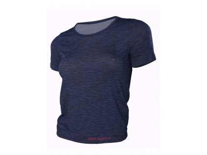 BRUBECK dámské tričko FUSION SS dark blue