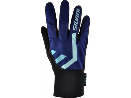 SILVINI TIBER softshellové rukavice navy-turquoise