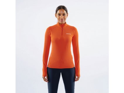 Montane Womens Allez Micro PULL-ON Paprika - dámská mikina