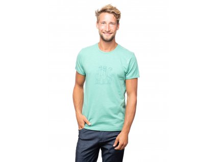 Chillaz Gandia Alpaca Gang pánské tričko s krátkým rukávem zelené