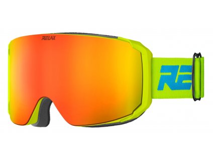 RELAX lyžařské brýle SQUAD neon žlutá