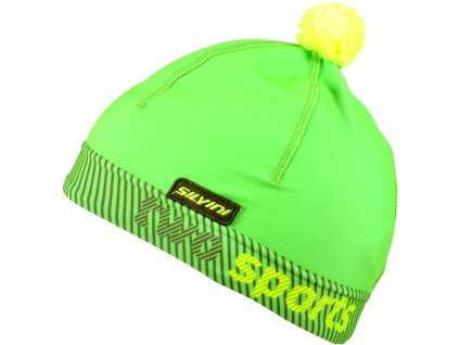 SILVINI PALA elastická čepice green - neon