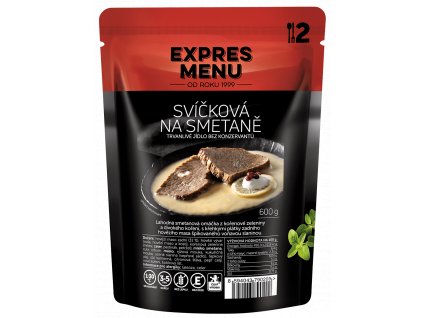 Expres menu Svíčková na smetaně (2 porce)