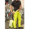 mac in a sac full zip over trousers neon yellow model side