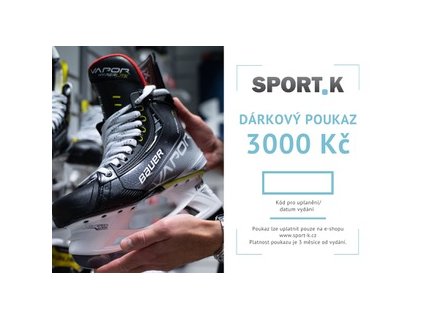 Sport K dárkový poukaz 3000