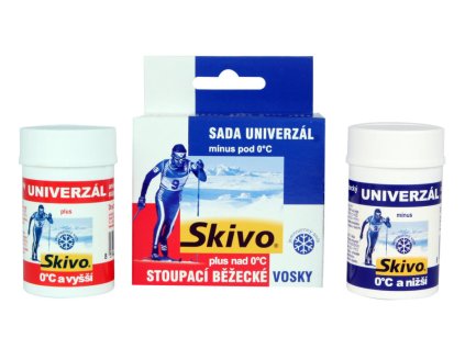Sada Universál stoupací běžecké vosky Skivo Olympia 2x 40g +/- -5°C/0 °C a výš