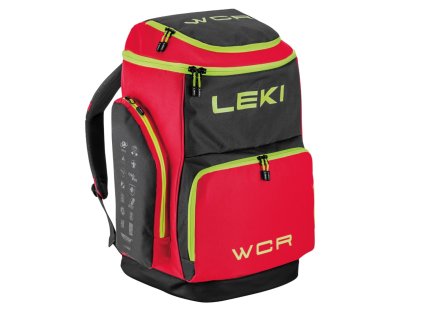 LEKI Skiboot Bag WCR : 85 L bright red black neonyellow 60x40x35 cm
