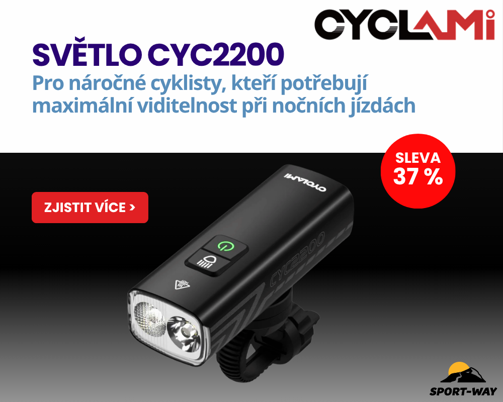 Přední světlo na kolo s powerbankou CYCLAMI CYC2200 lm
