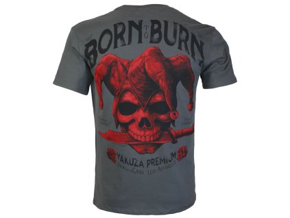 Pánské tričko YAKUZA PREMIUM 3910 (Barva Tmavě šedá, Velikost 4XL)