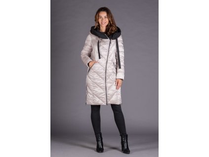 Dámský zimní kabát ANORAC CARMEN (Barva Cream, Velikost 52)