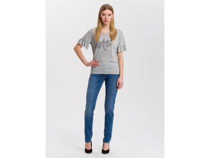 Dámské jeans CROSS JEANS Anya Soft Blue P489-153