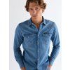 Pánská jeans košile Wrangler Mid Light Wash 112378393