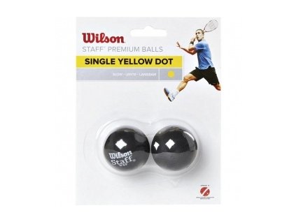Wilson W/STAFF 2 ks žlutá - míček squash