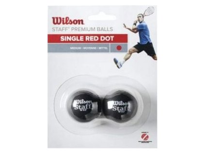 Wilson W/STAFF 2 ks červená - míček squash