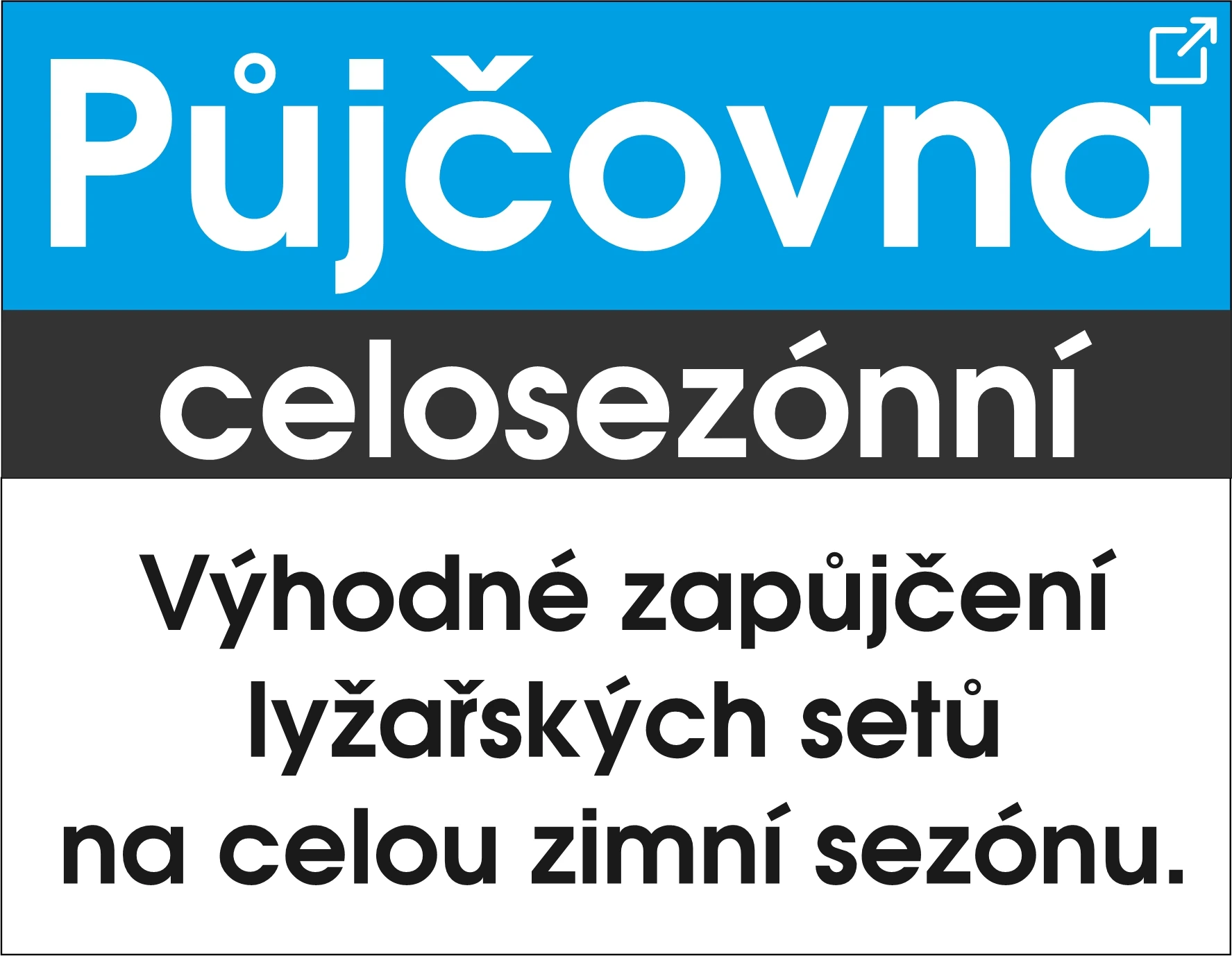 Celosezonní půjčovna