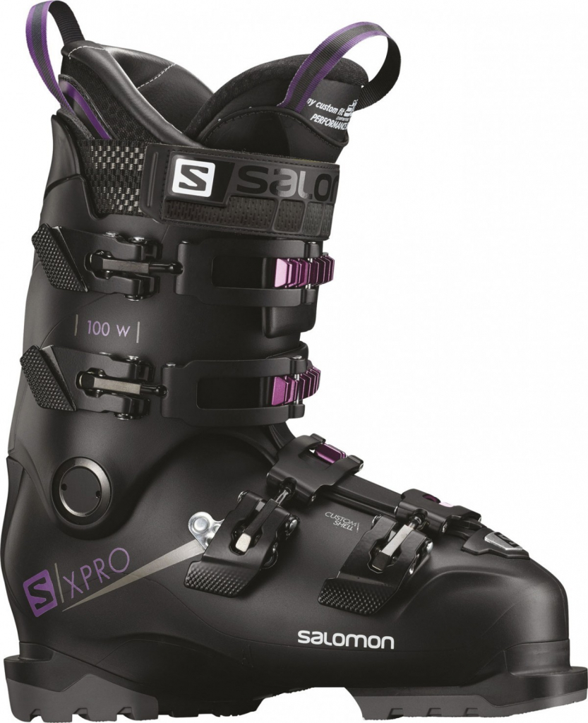 Salomon X PRO 100 W BLACK/PURPLE 18/19 Velikost bot: 26-26,5