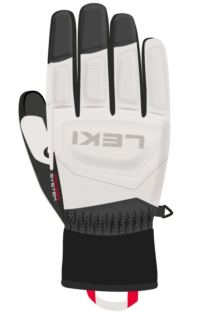 Leki GRIFFIN 3D white/black/graphite 23/24 Velikost oblečení: 7.5