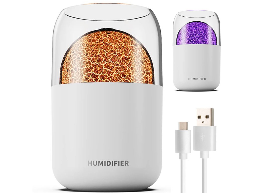 Verk 24492 Zvlhčovač vzduchu USB, RGB ultrazvukový 300 ml color