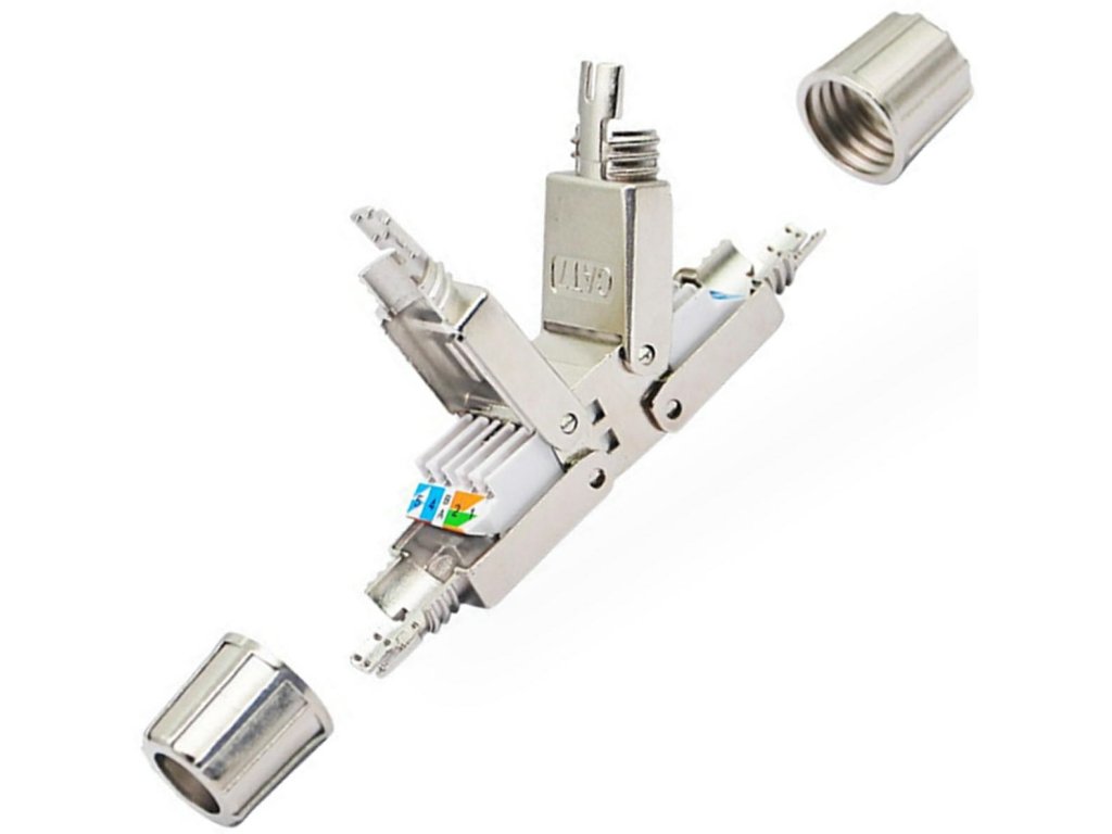 APT ZÁSTRČKA RJ45 PRO STÍNĚNÉ STP I NESTÍNĚNÉ UTP KABELY KATEGORIE 6
