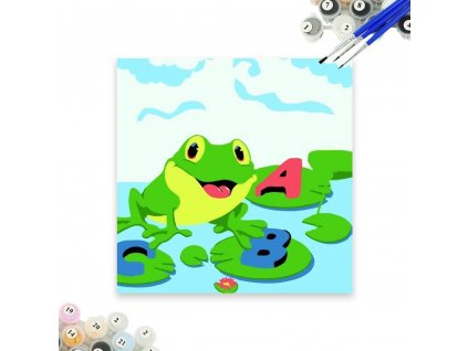 Malování podle čísel pro děti - žabka - AKCE!
