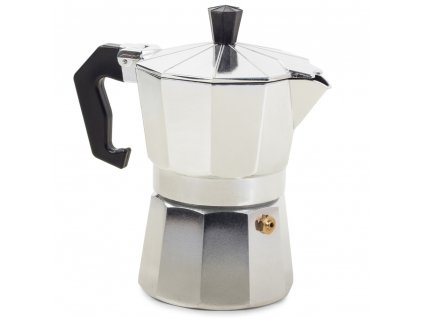 Verk 07037 Moka konvice na 3 kávy - 150 ml, stříbrná